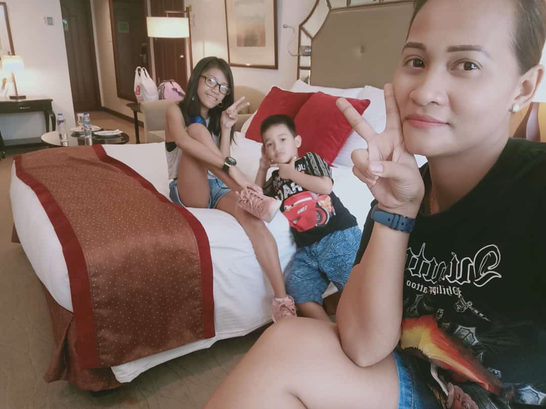 Ms. Encarnado enjoys a 5 star hotel staycation with her family