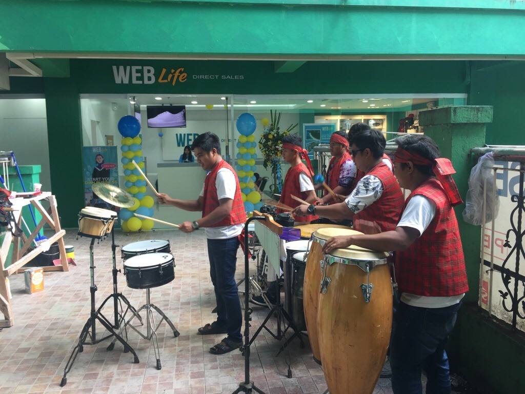 Tribal Band playing at the Center Opening at WEBLife Tuguegarao City